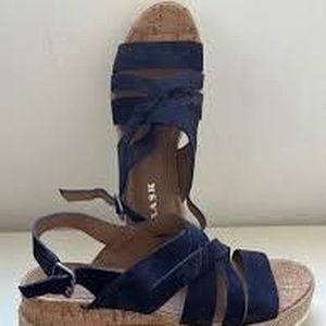 Trask Navy Randi Espadrille